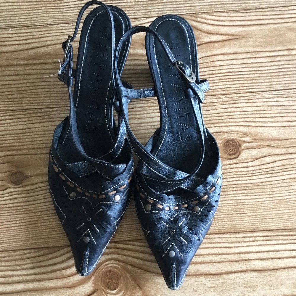 Hispanistas Leather Slingbacks